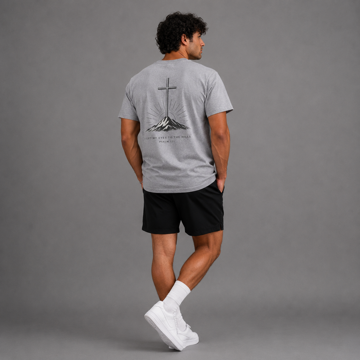 I Lift My Eyes to the Hills Men's Tee