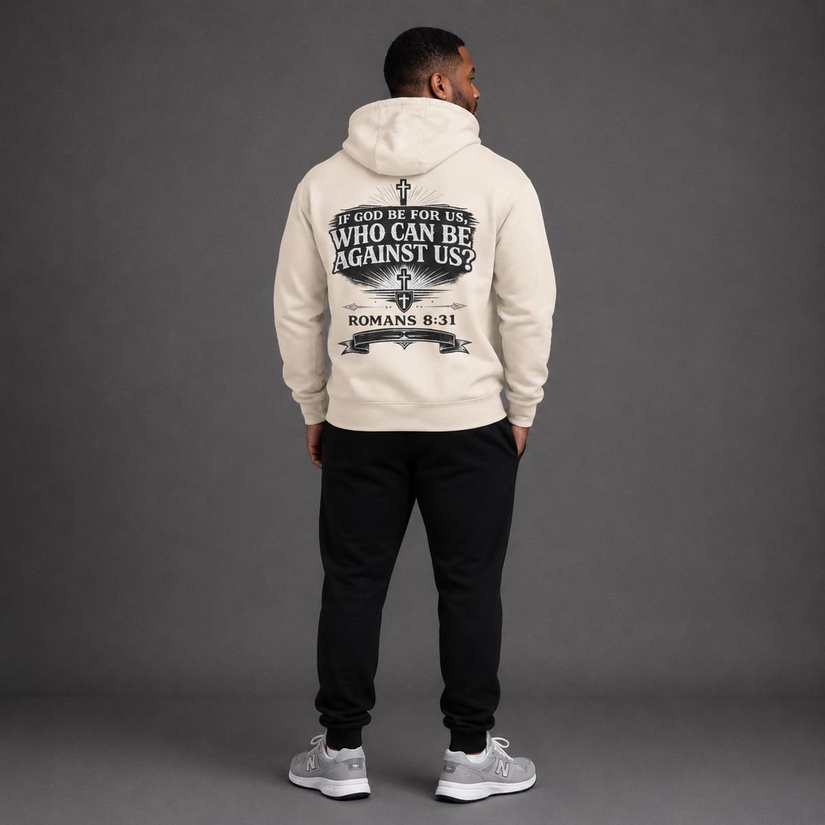 Sandshell - Romans 8:31 Men's Hoodie