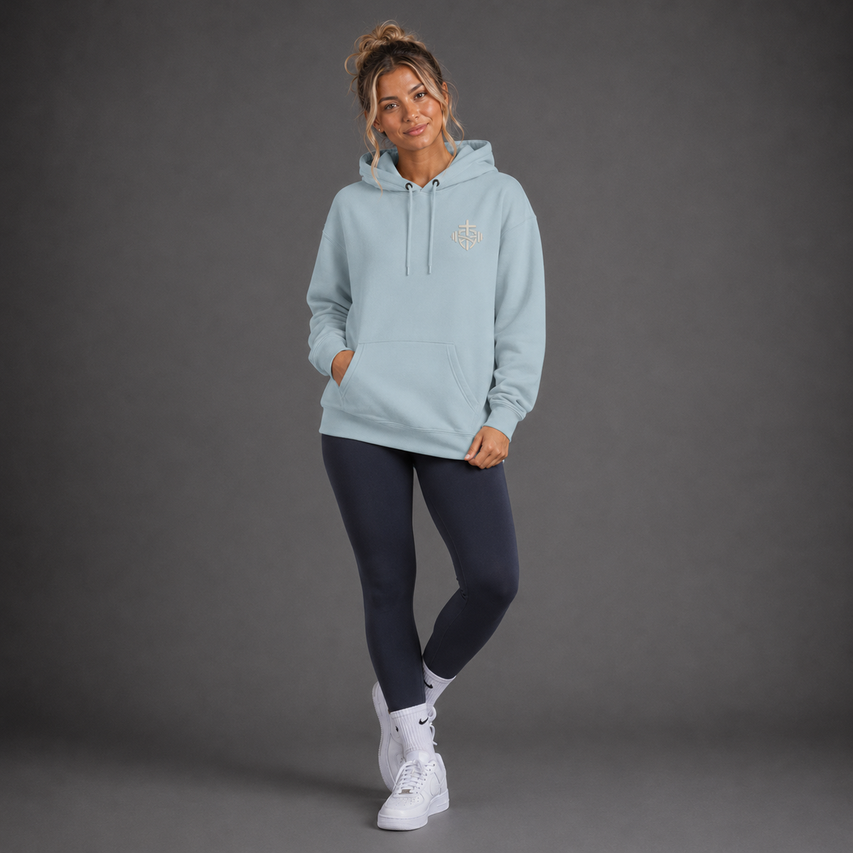 Blue Mist - Romans 8:31 Women's Hoodie