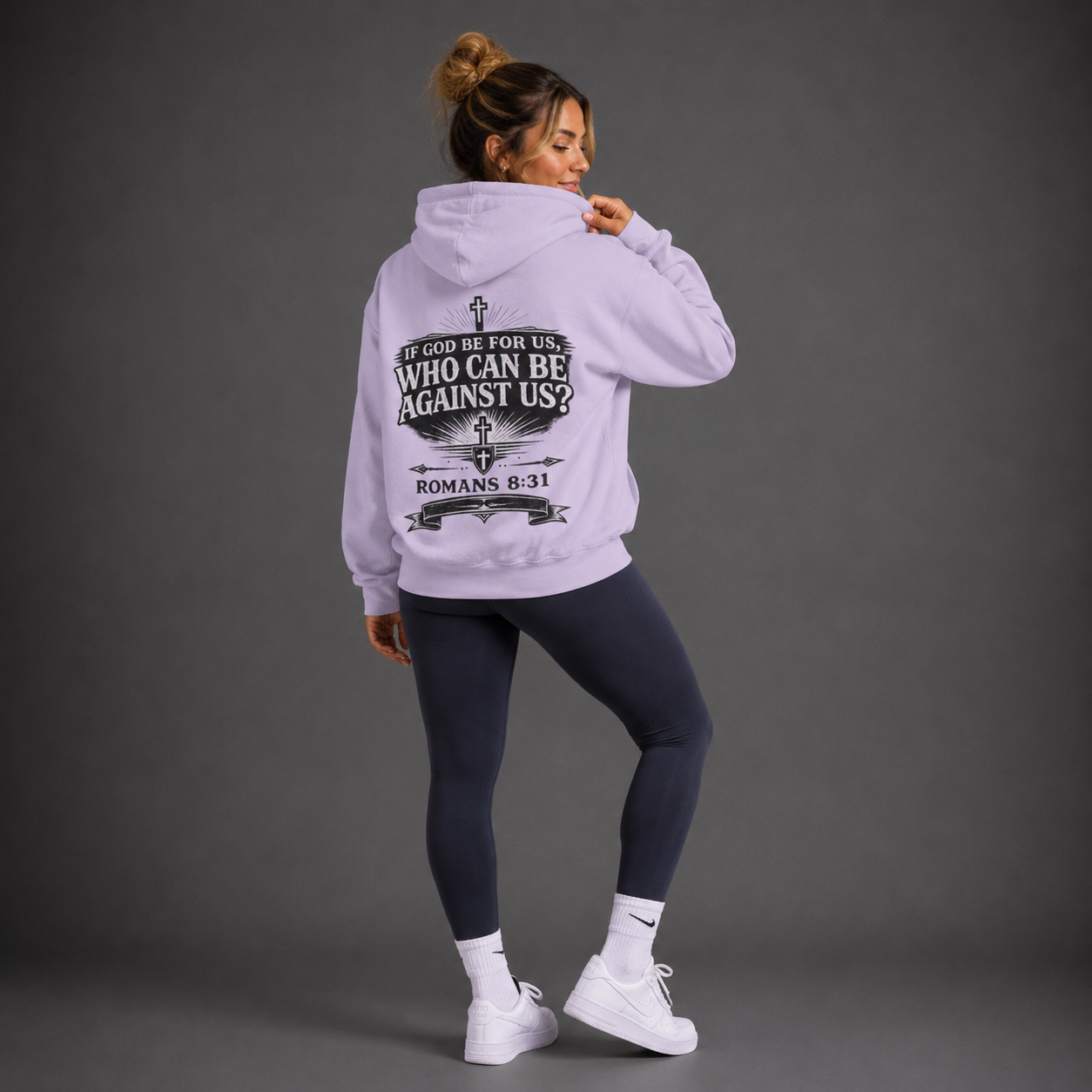 Lilac - Romans 8:31 Women's Hoodie