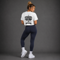 White - Romans 8:31 Women's Crop