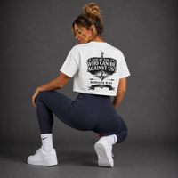White - Romans 8:31 Women's Crop