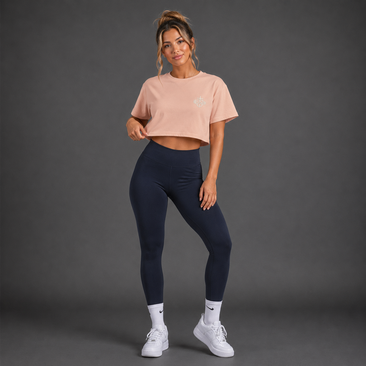 Pale Pink - Romans 8:31 Women's Crop