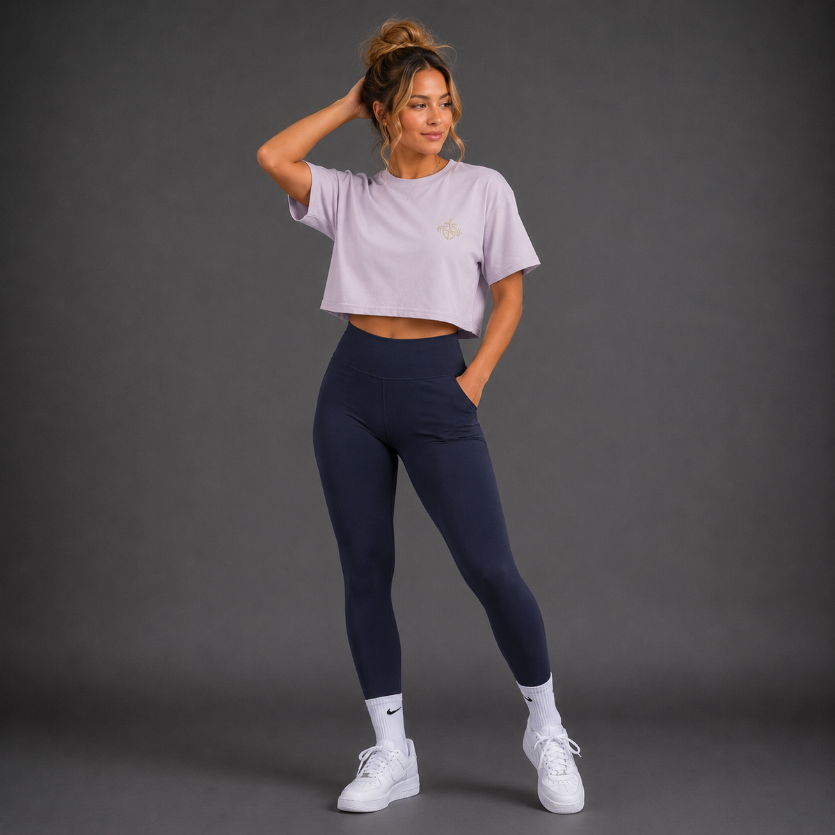 Orchid - Romans 8:31 Women's Crop