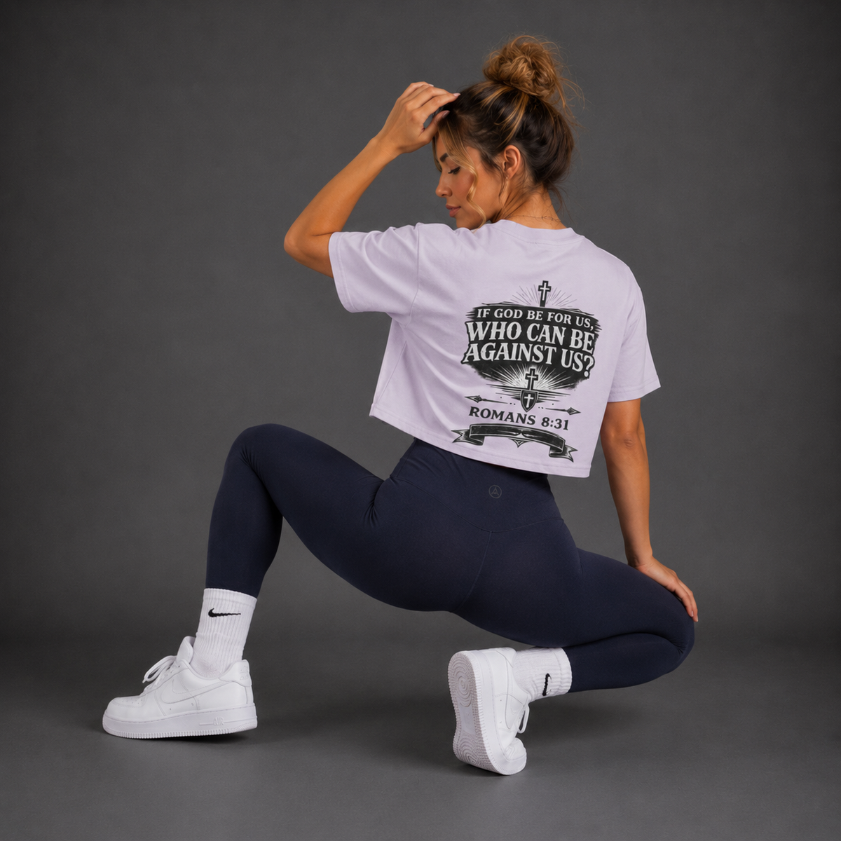 Orchid - Romans 8:31 Women's Crop