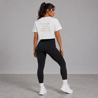 White - No Weapon Formed Against me Crop Top