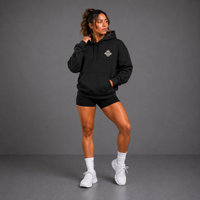 Black - Essential Womens Hoodie