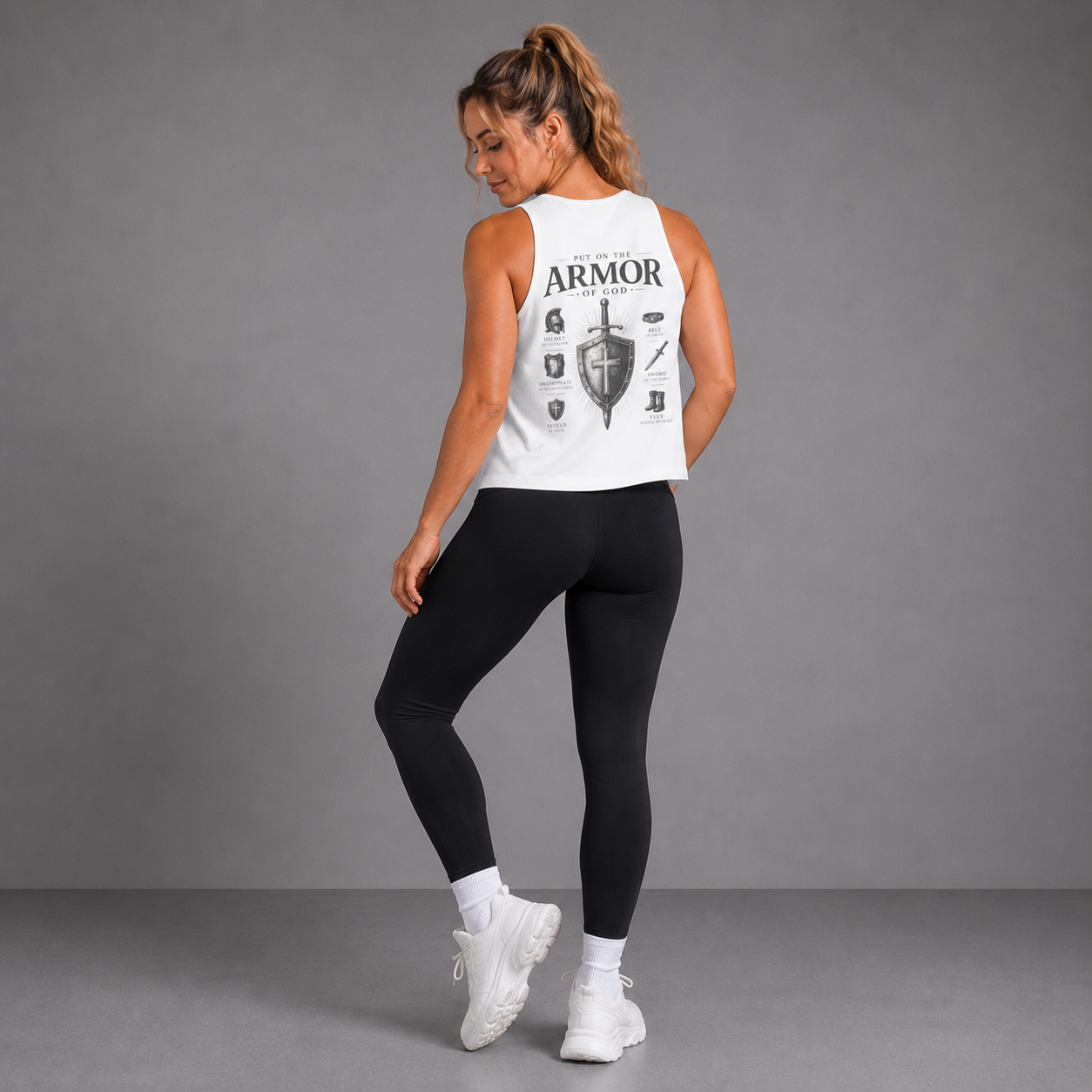 White - Armour of God Women's Tank