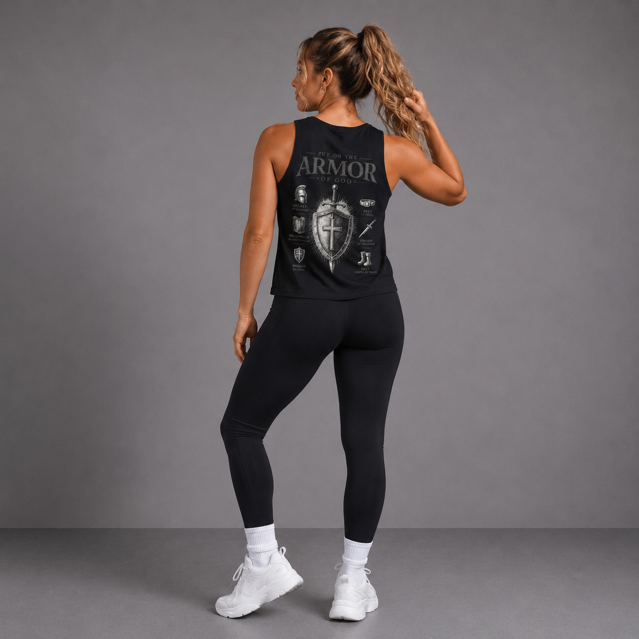 Black - Armour of God Women's Tank