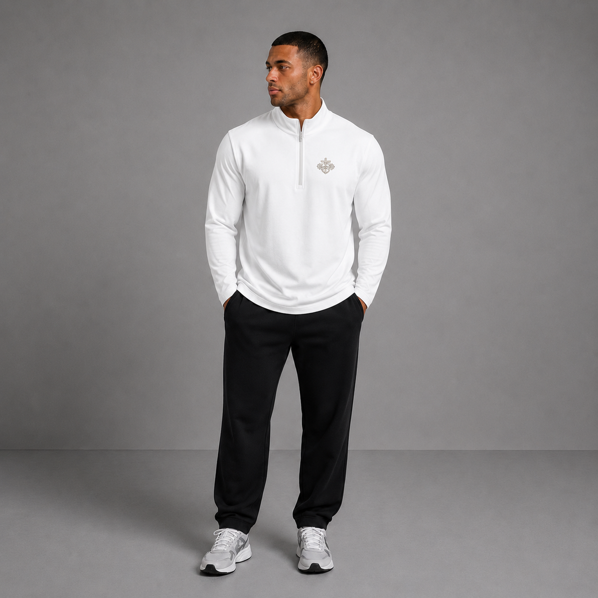 White - Men's Core Zip Jacket