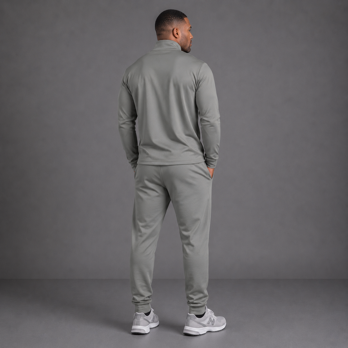Grey Concrete - Men's Core Zip Jacket