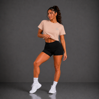 Pale Pink - Armour of God Crop Tee