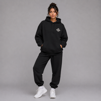 Black - Armour of God Oversized Hoodie