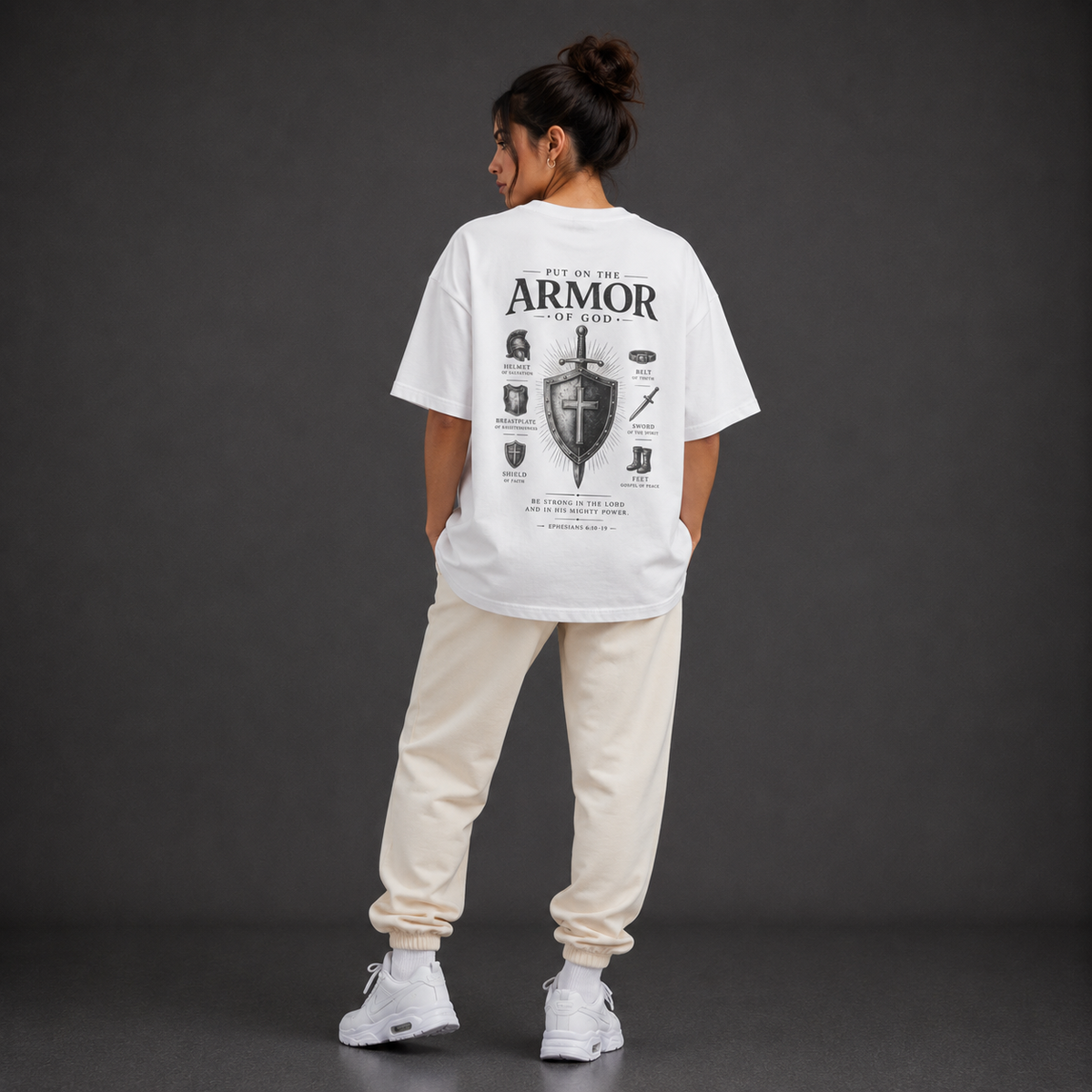 White - Armor of God Women's Tee
