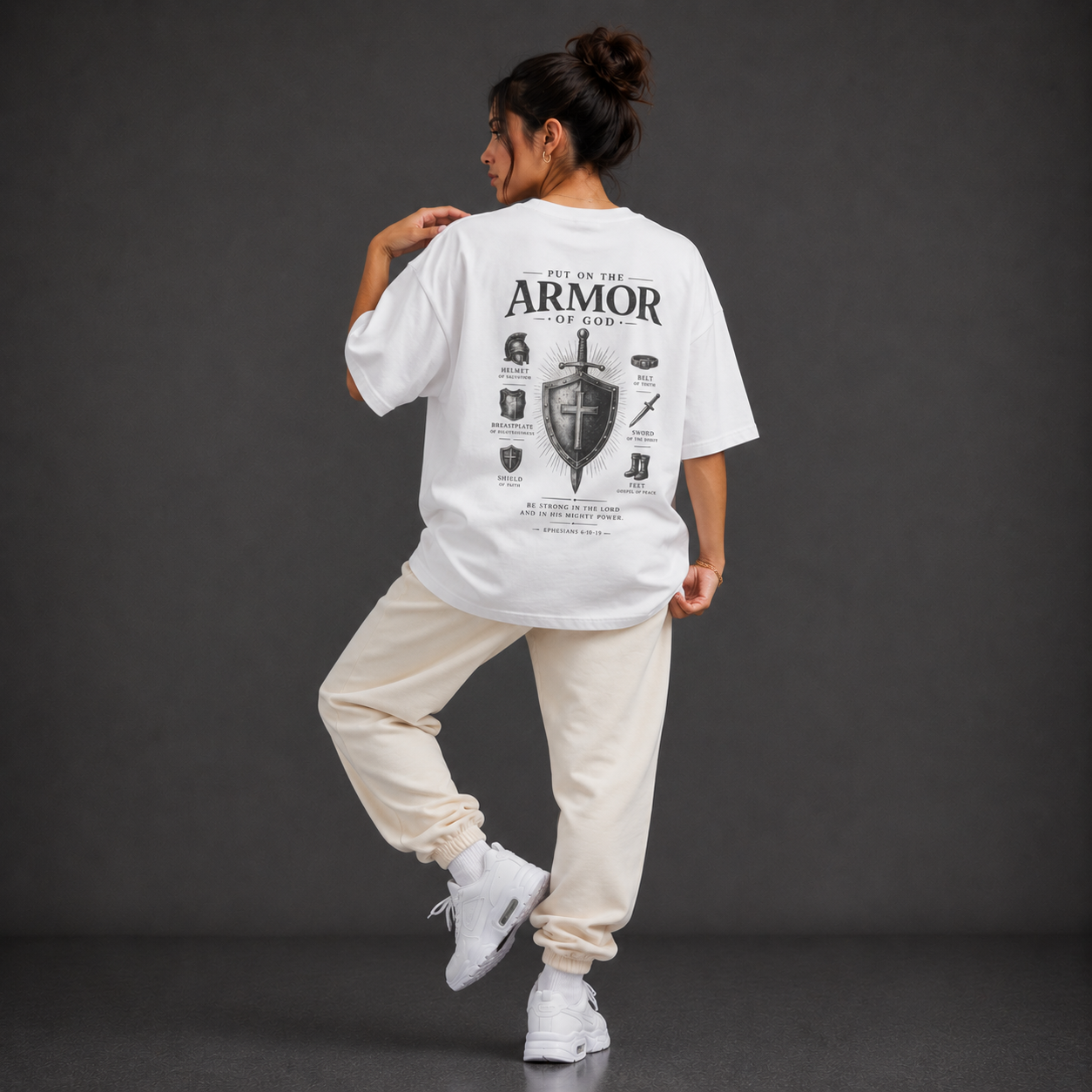 White - Armor of God Women's Tee