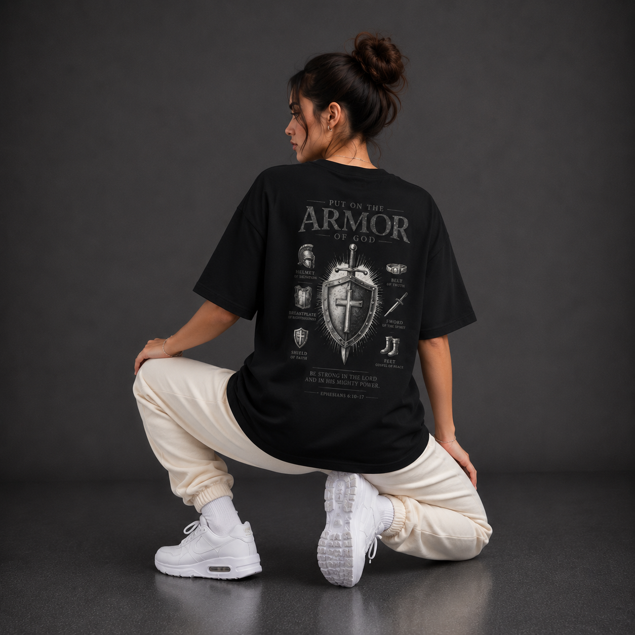 Black - Armor of God Women's Tee