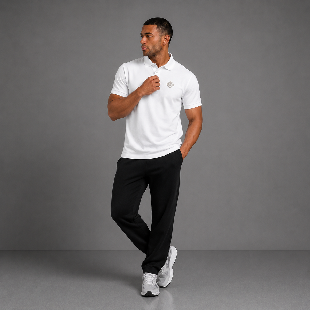 White - Essential Mens Polo