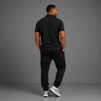 Black - Essential Mens Polo