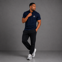 J. Navy - Essential Mens Polo