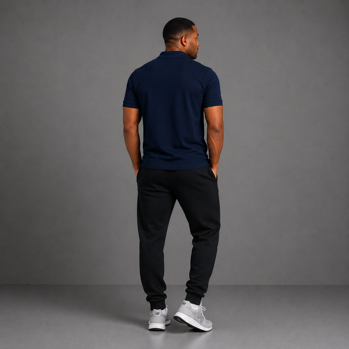 J. Navy - Essential Mens Polo