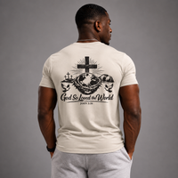 Navy - God So Loved The World Performance Tee