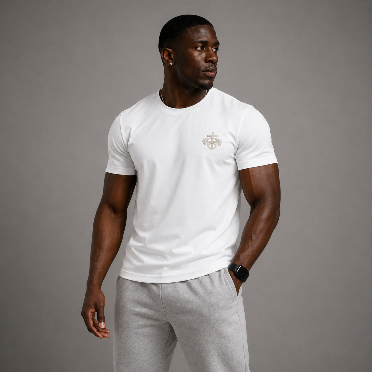 Navy - God So Loved The World Performance Tee