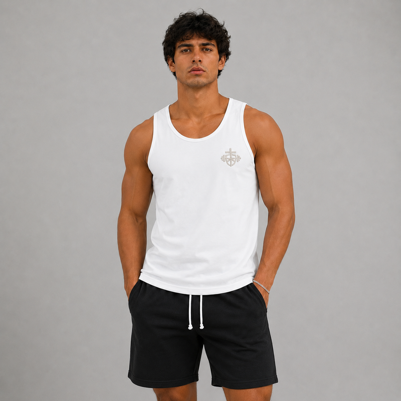 White - A Spirit of Power Men's Tank Top