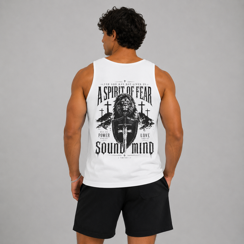White - A Spirit of Power Men's Tank Top
