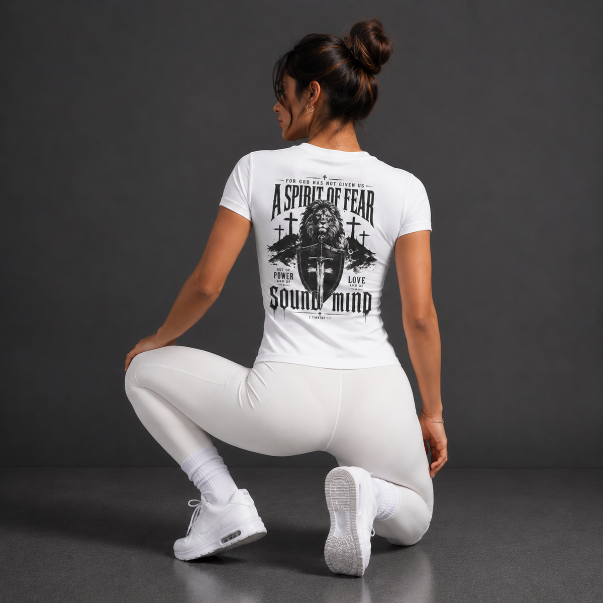 White - A Spirit of Sound Mind Women's Performance Tee