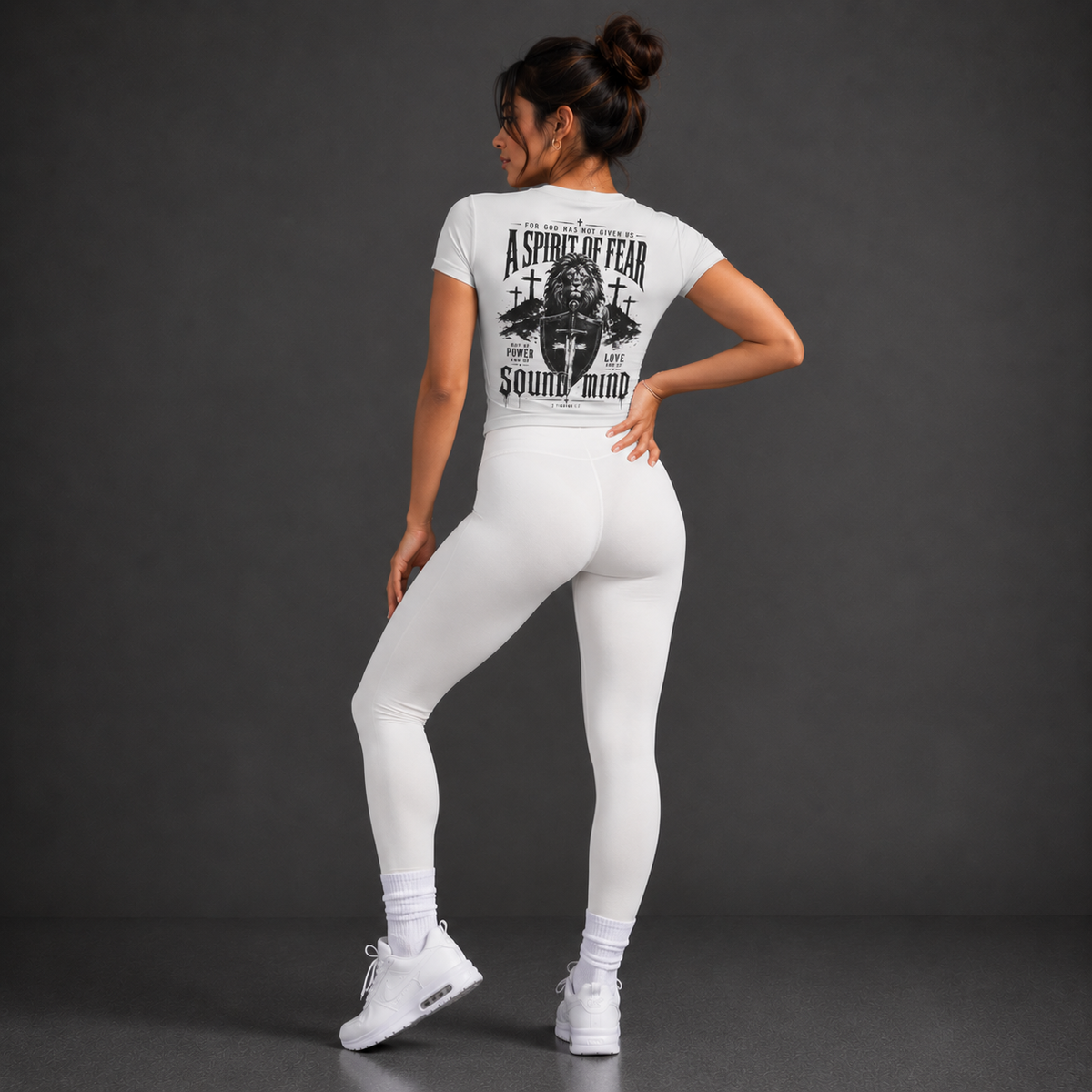 White - A Spirit of Sound Mind Women's Performance Tee