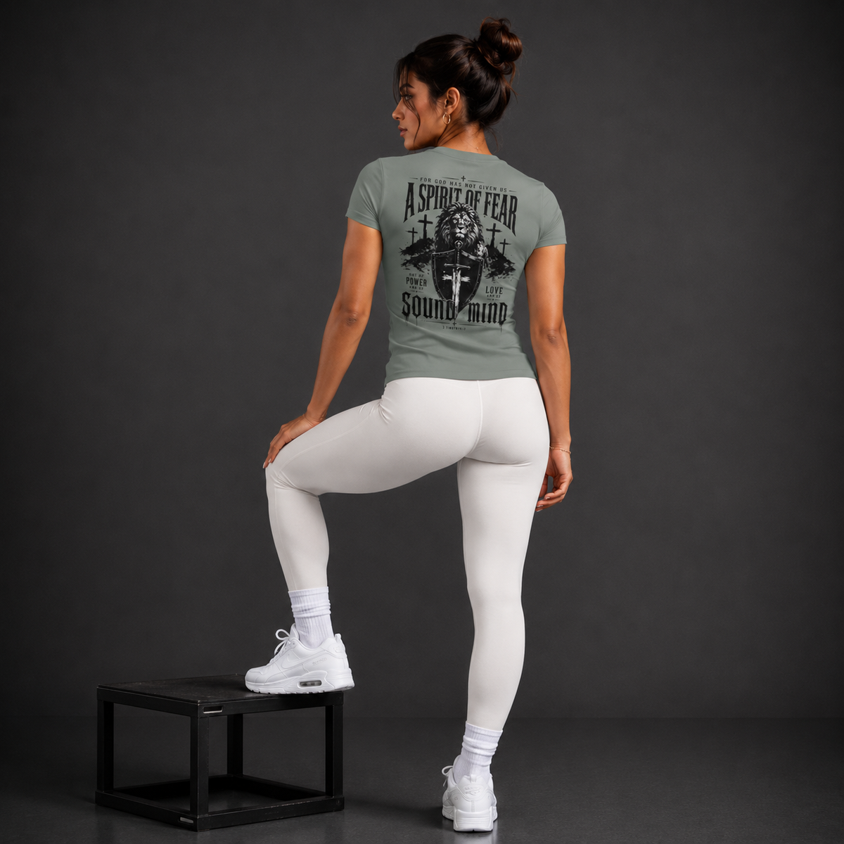 Grey Concrete - A Spirit of Sound Mind Women's Performance Tee