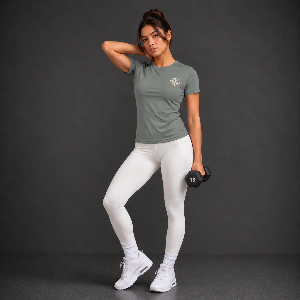 Grey Concrete - A Spirit of Sound Mind Women's Performance Tee