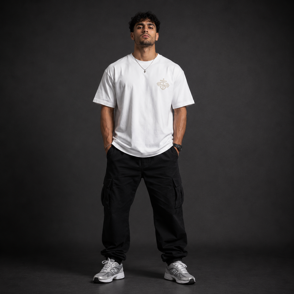 White - Spirit of Power Men's Tee