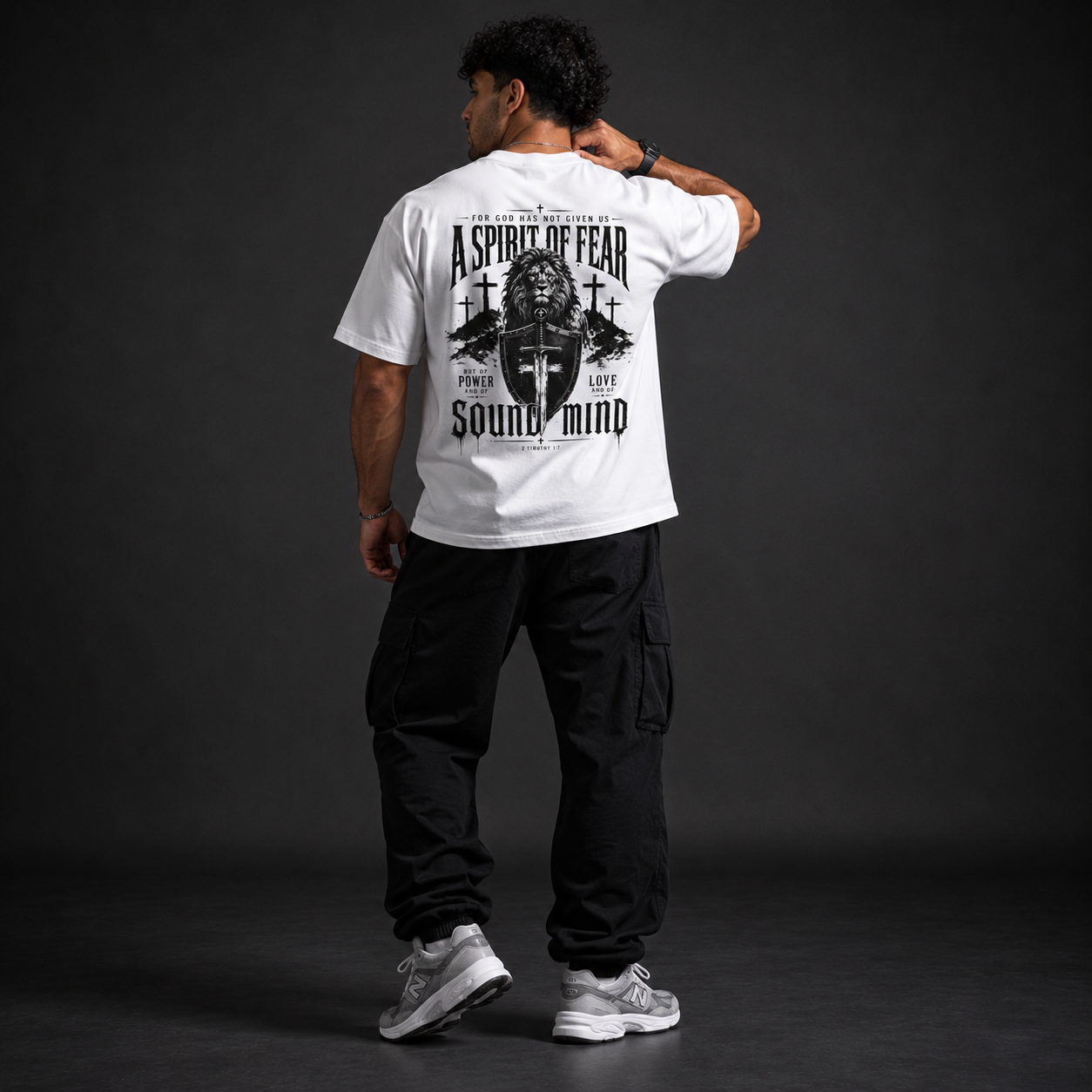 White - Spirit of Power Men's Tee