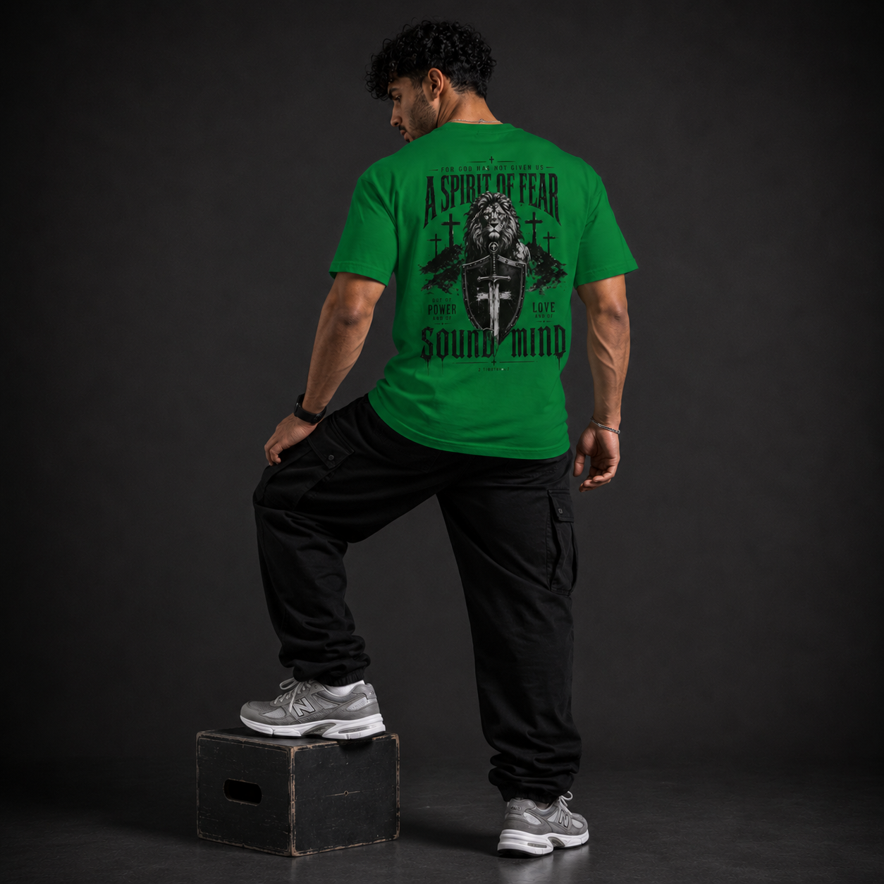 Kelly Green - Spirit of Power Men's Tee