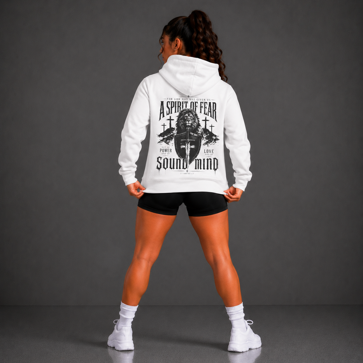 White - A Spirit of Power Women's Hoodie