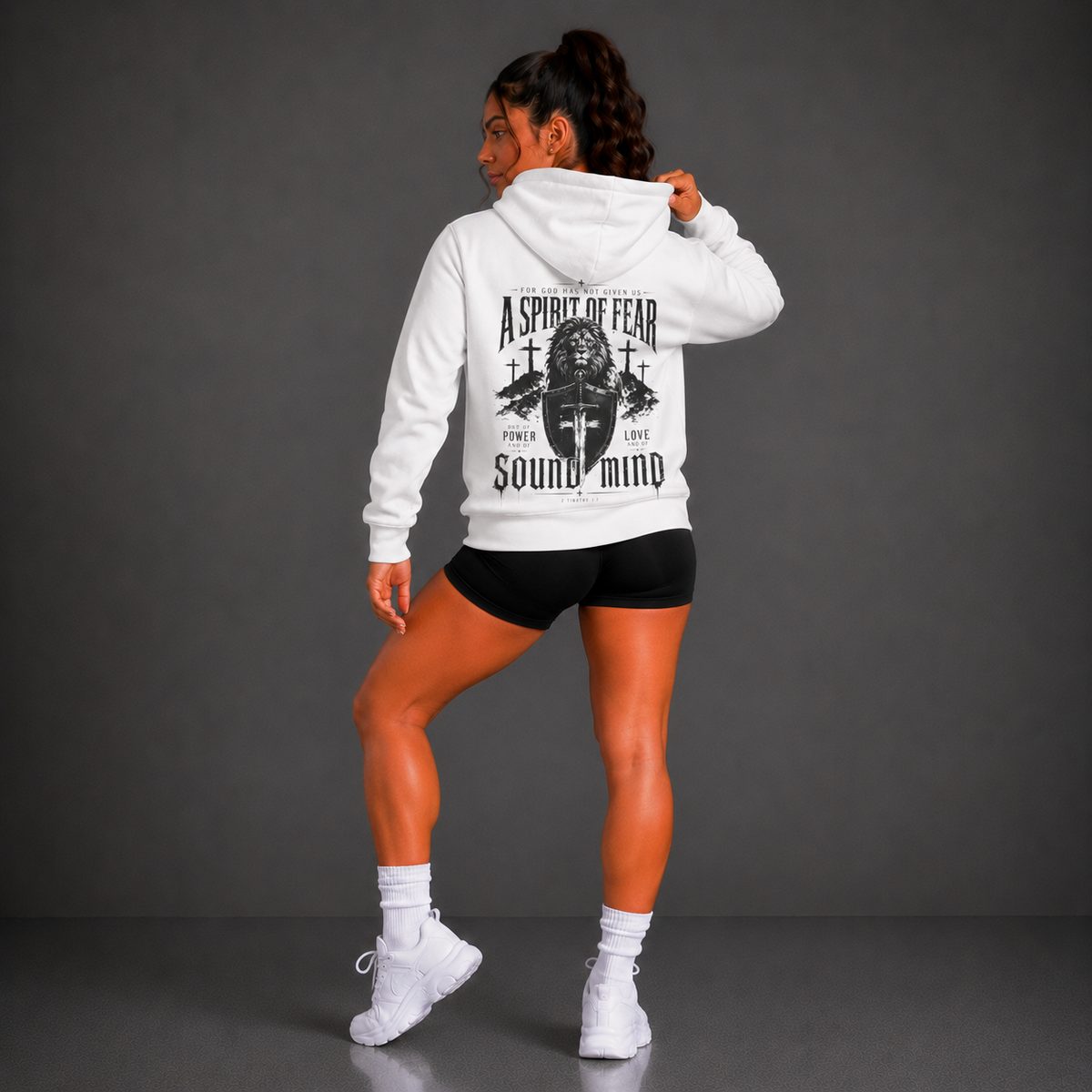 White - A Spirit of Power Women's Hoodie