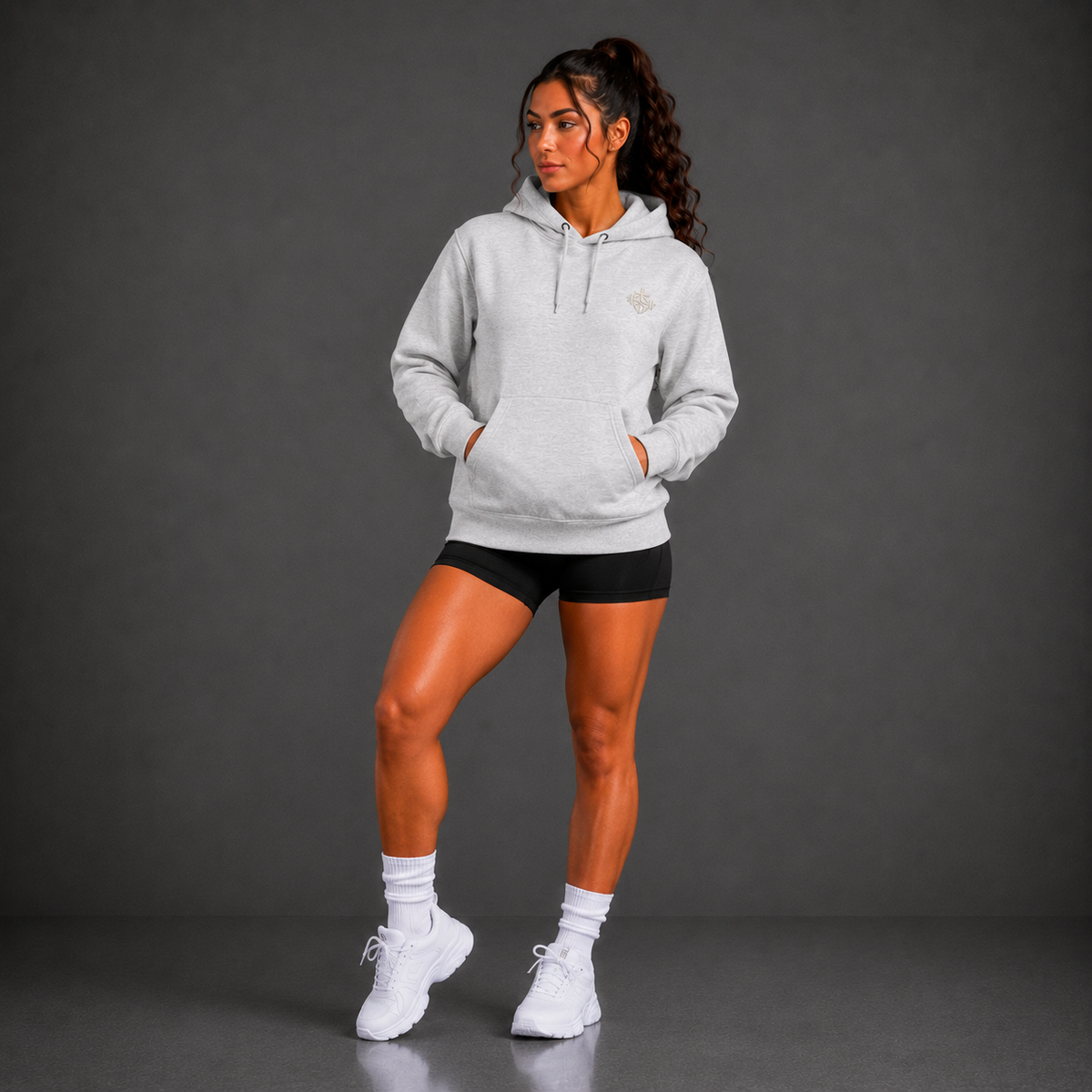 Heather Grey - A Spirit of Power Women's Hoodie
