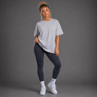 Heather Grey - Romans 8:31 Women's Oversized Tee