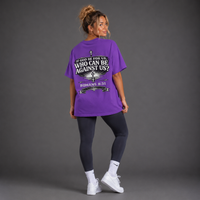 Purple - Romans 8:31 Women's Oversized Tee