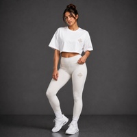 White - A Spirit of Power Crop Top