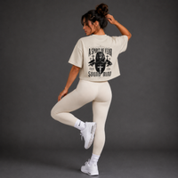 Ecru - A Spirit of Power Crop Top