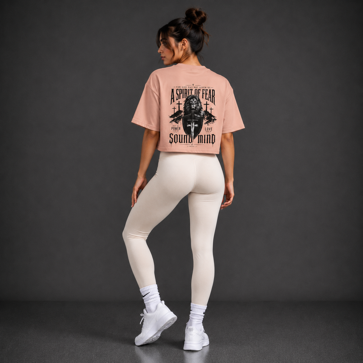 Pale Pink - A Spirit of Power Crop Top