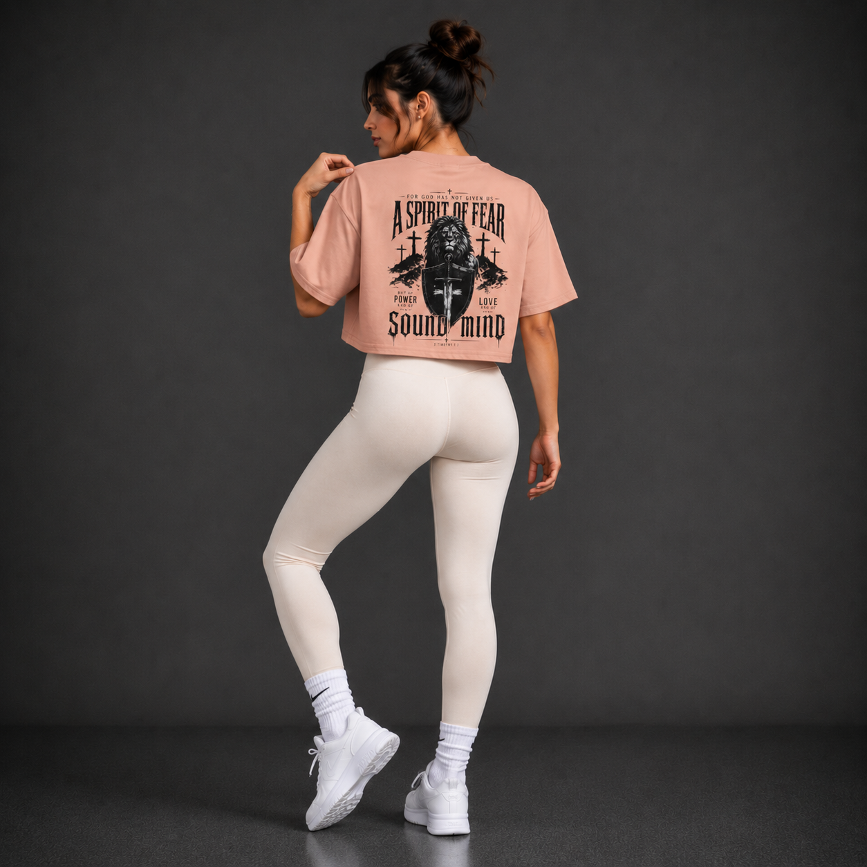 Pale Pink - A Spirit of Power Crop Top