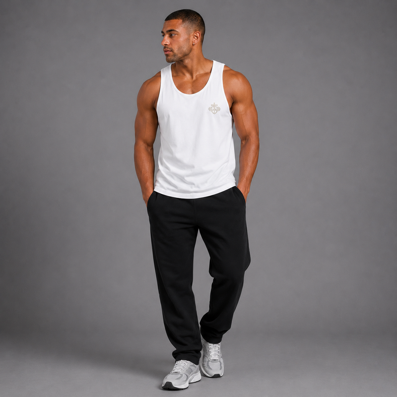 White - If God Be For Us, Who Can Be Against Us Men's Tank