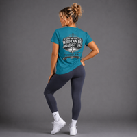 Tropic Blue - Romans 8:31 Women's Performance Tee