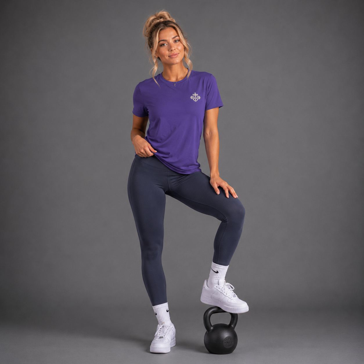 Purple - Romans 8:31 Women's Performance Tee