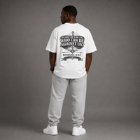 White - Romans 8:31 Men's Oversized Tee