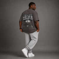 Dark Grey - Romans 8:31 Men's Oversized Tee