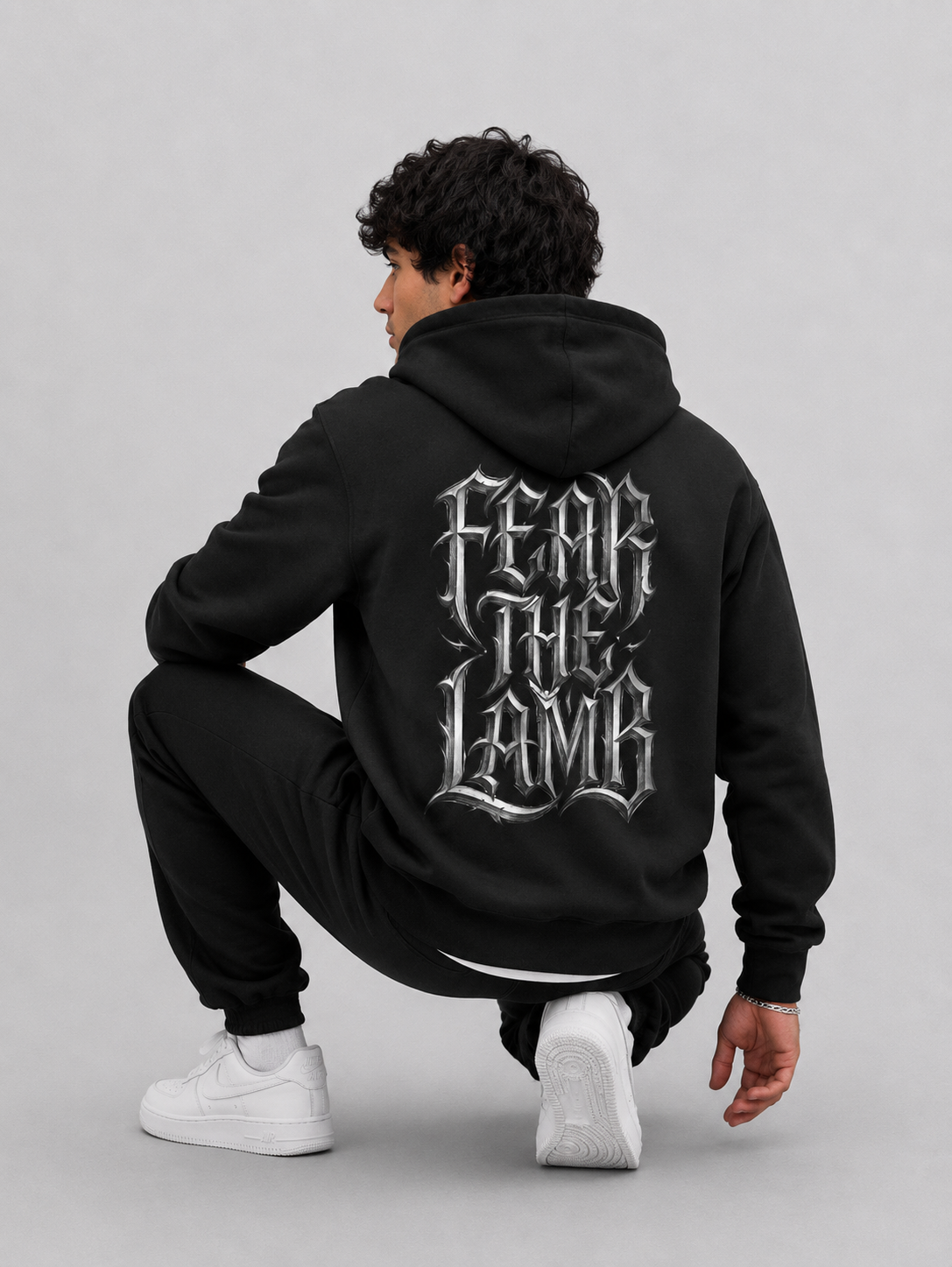 Black - Fear the Lamb Men's Hoodie
